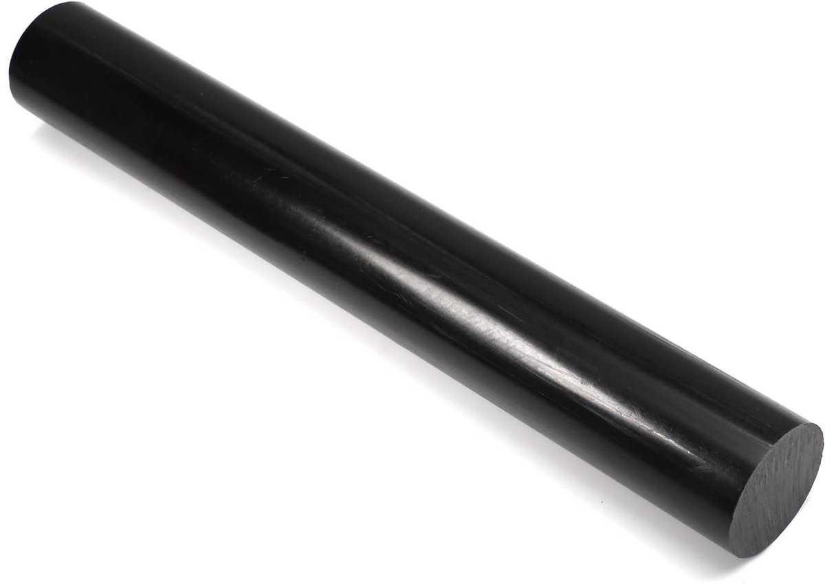Othmro PE (Polyethylene) Plastic Round Rod Black 1Pcs 40mmODx0.3mLength Esay To Machining - ShopVlot