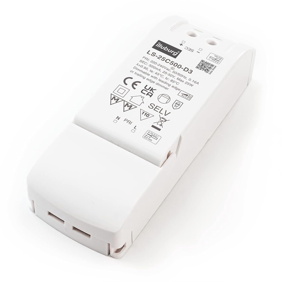 Triac LED Transformer, Dimmable, 500 mA, Constant Current, 13 W - 25 W, LED Power Supply - ShopVlot