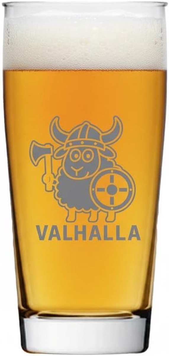 Valhalla Exoda Beer Glass with Engraving 500 ml Dishwasher Safe for Cozy Evenings with Friends The Ideal Drinking - ShopVlot