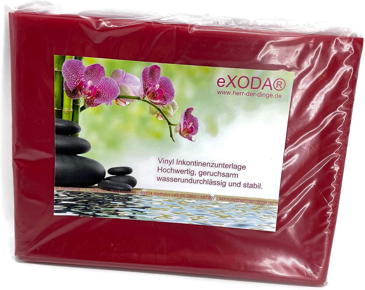 eXODA Incontinence sheet Flat sheet Mattress Cover red 180x260cm also for children machine washable - ShopVlot