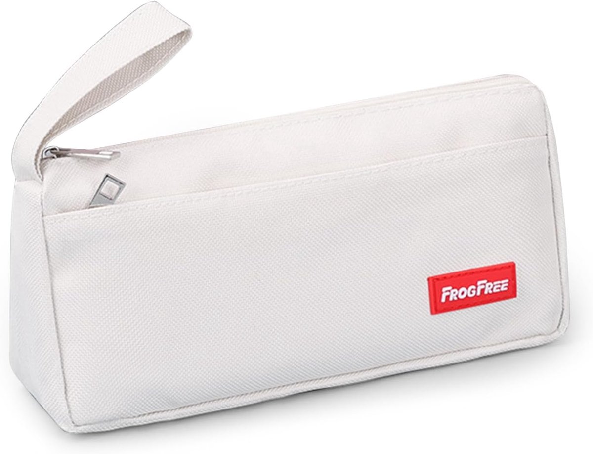 Oxford Fabric Pencil Case Multi-Purpose Double Zip and 2 Compartments Great Accessories for School and Office Colour - ShopVlot