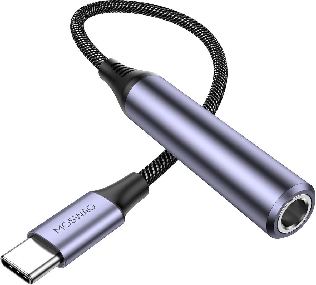 MOSWAG USB Type C to 6.35mm Headphone Adapter, USB C to 6.35mm TRS Audio Cable Stereo Jack Audio AUX Compatible with - ShopVlot