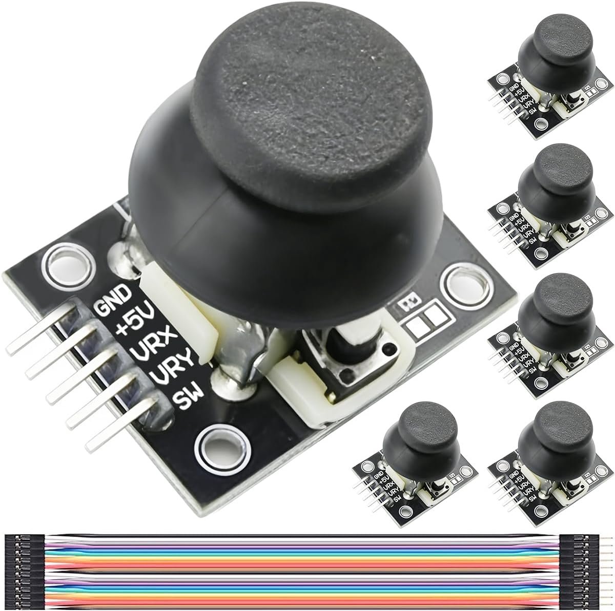 DAOKAI 6 stuks PS2 dubbele assen joystick-module XY PS2 controller controller controller sensor module KY-023 met - ShopVlot