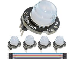 5 stks MINI Bewegingssensor Detector Module SR602 Infrarood Sensing Blok Pyro-elektrische Infrarood PIR Kit Menselijke - ShopVlot