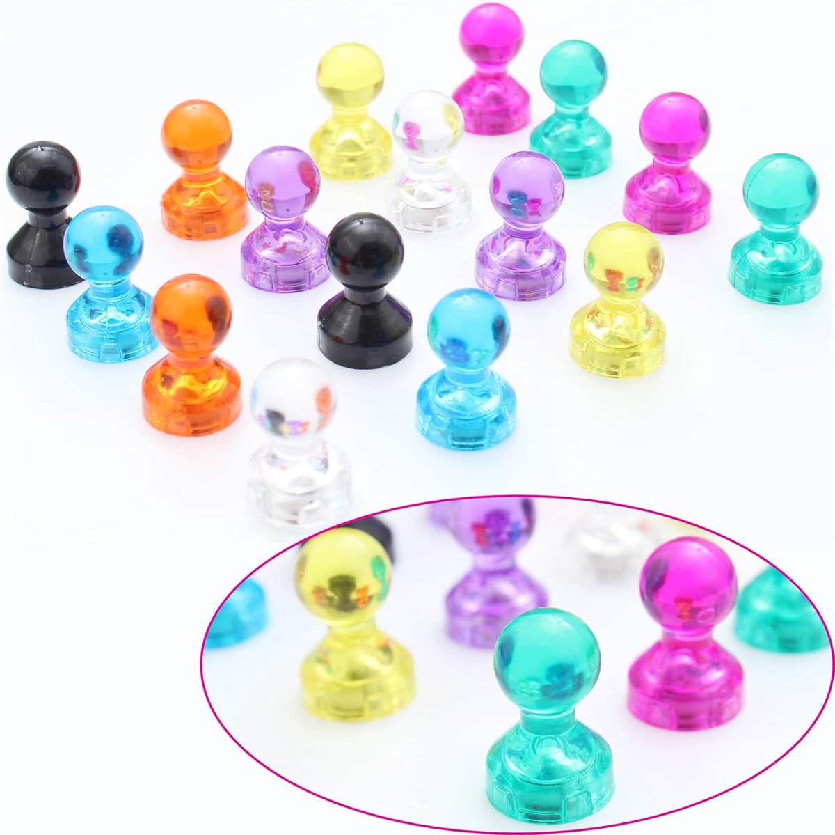 Whiteboard Magnets, 16 Pieces, Colorful, Strong, Magnets for Whiteboard - ShopVlot