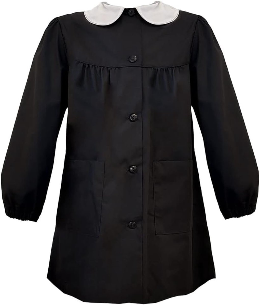 Schort voor school, meisjes, zwart, 11 tot 146 cm. - ShopVlot