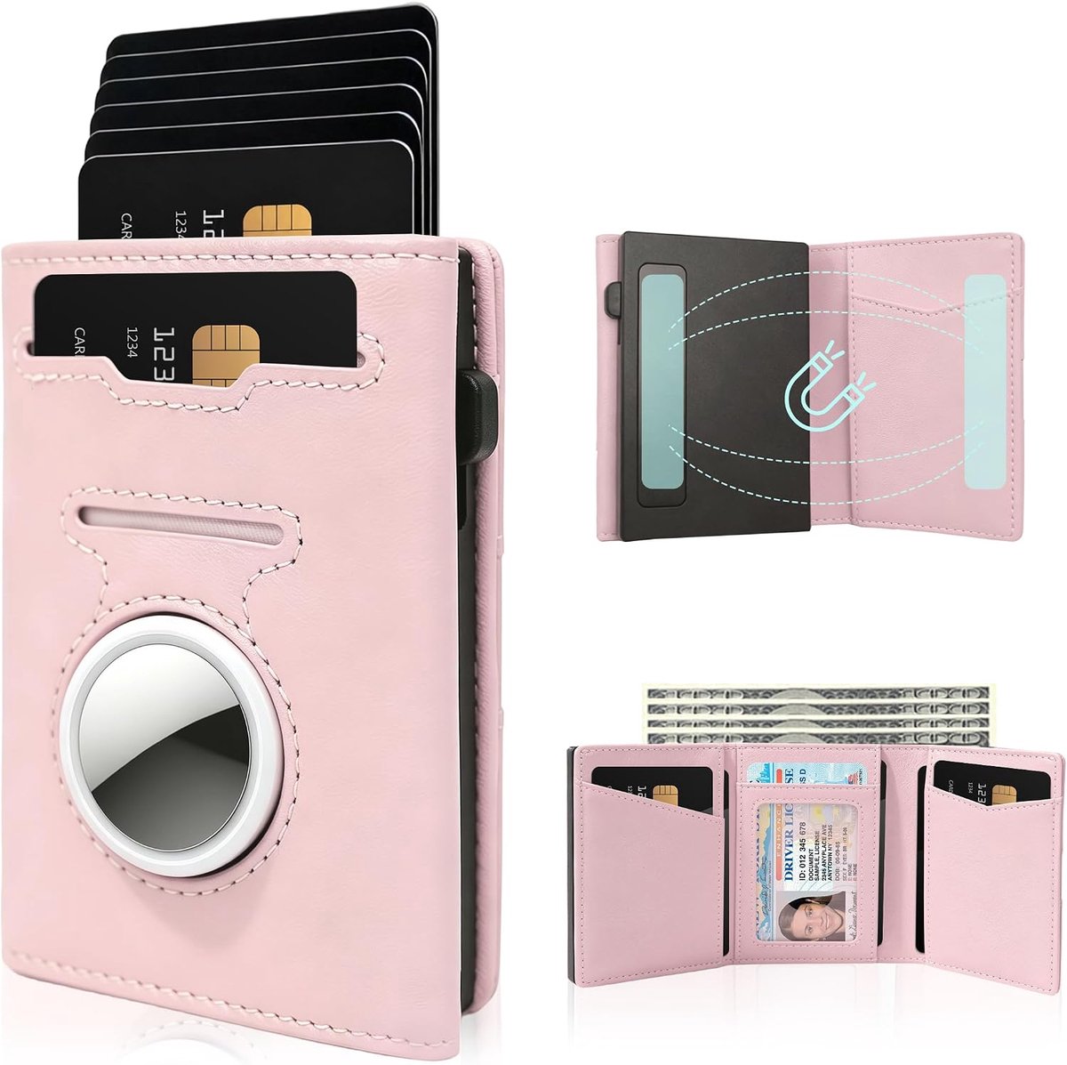 Wdmiya Portemonnee heren roze - ShopVlot