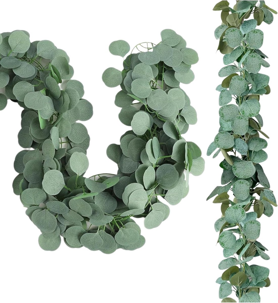 Pack of 12 Eucalyptus Coastal Plants, Eucalyptus Decoration Coastal Plants, Hanging Plant Coast with 864 Leaves - ShopVlot