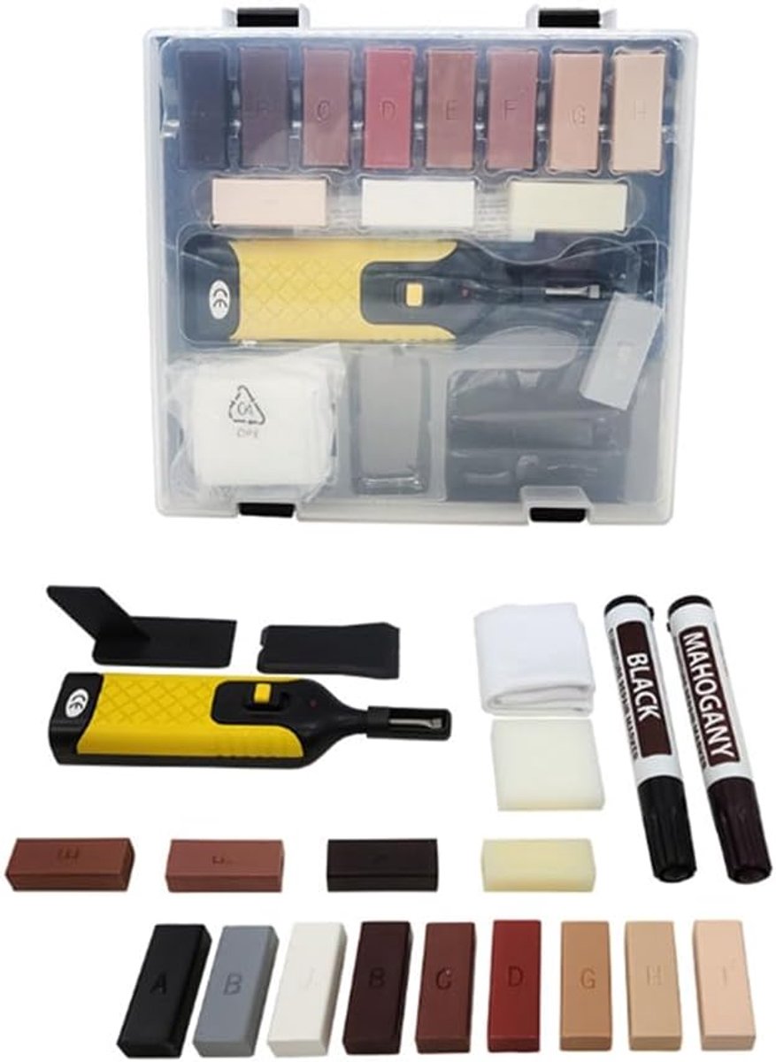 Tegel reparatieset - Steen herstel - Vloeren herstellen - 13 Wasblokken - 20 x 19 x 5 cm - Diverse kleuren