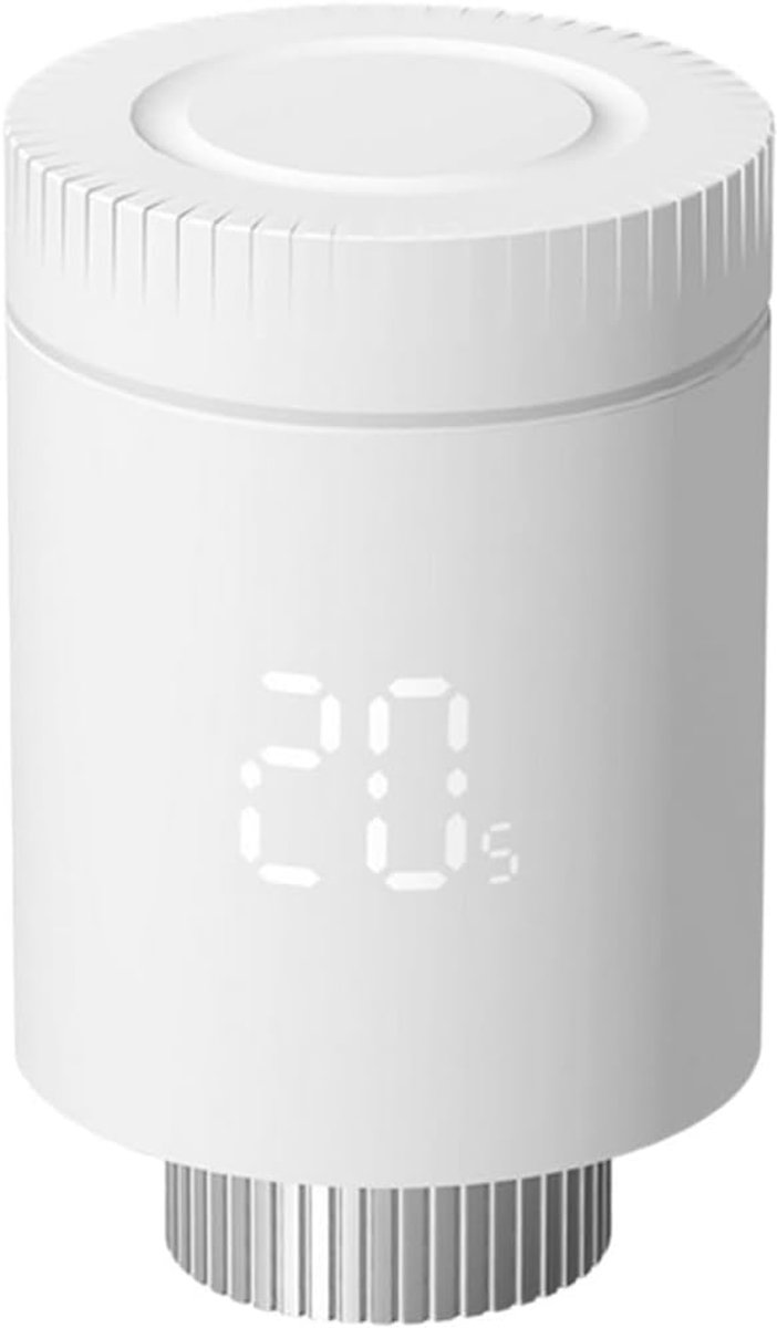 Thermostaatkraan - Slimme radiator - Energie besparen - App en spraakbediening - M30x1.5mm - Wit