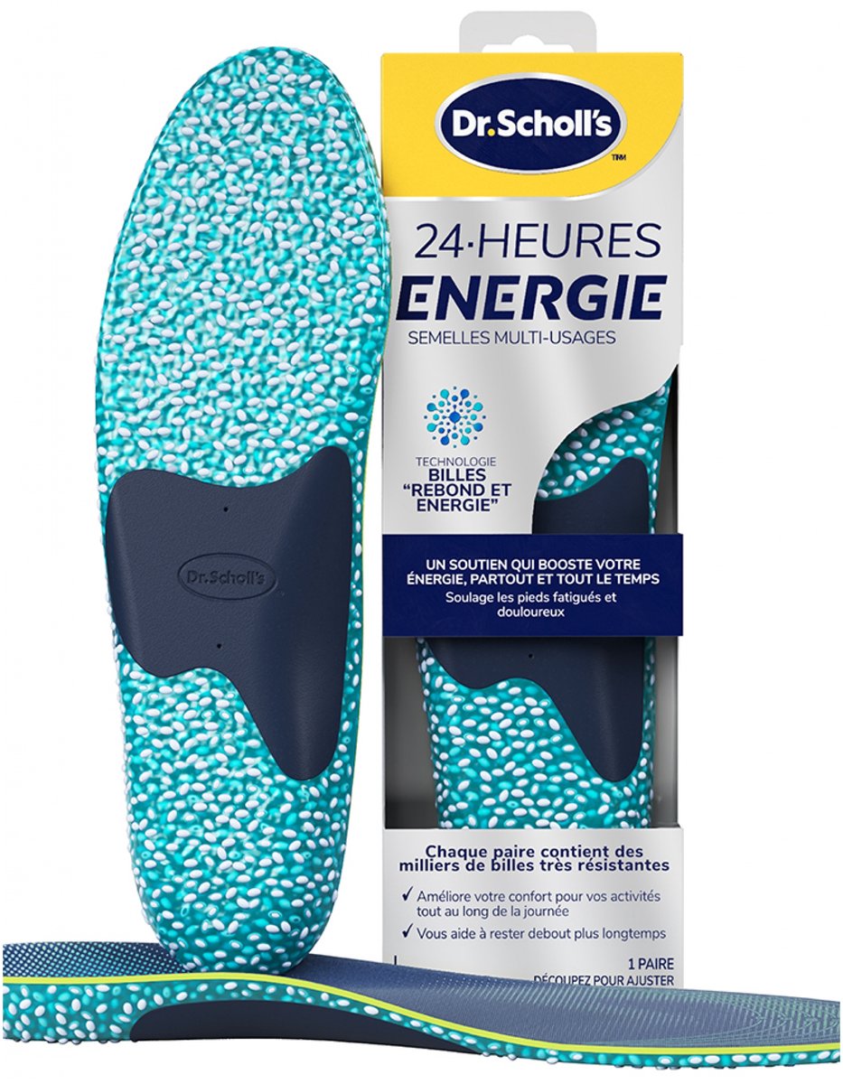Scholl 24H Energy Multi-Wear Inlegzolen 1 Paar (Maat : L: 40 tot 47,5)