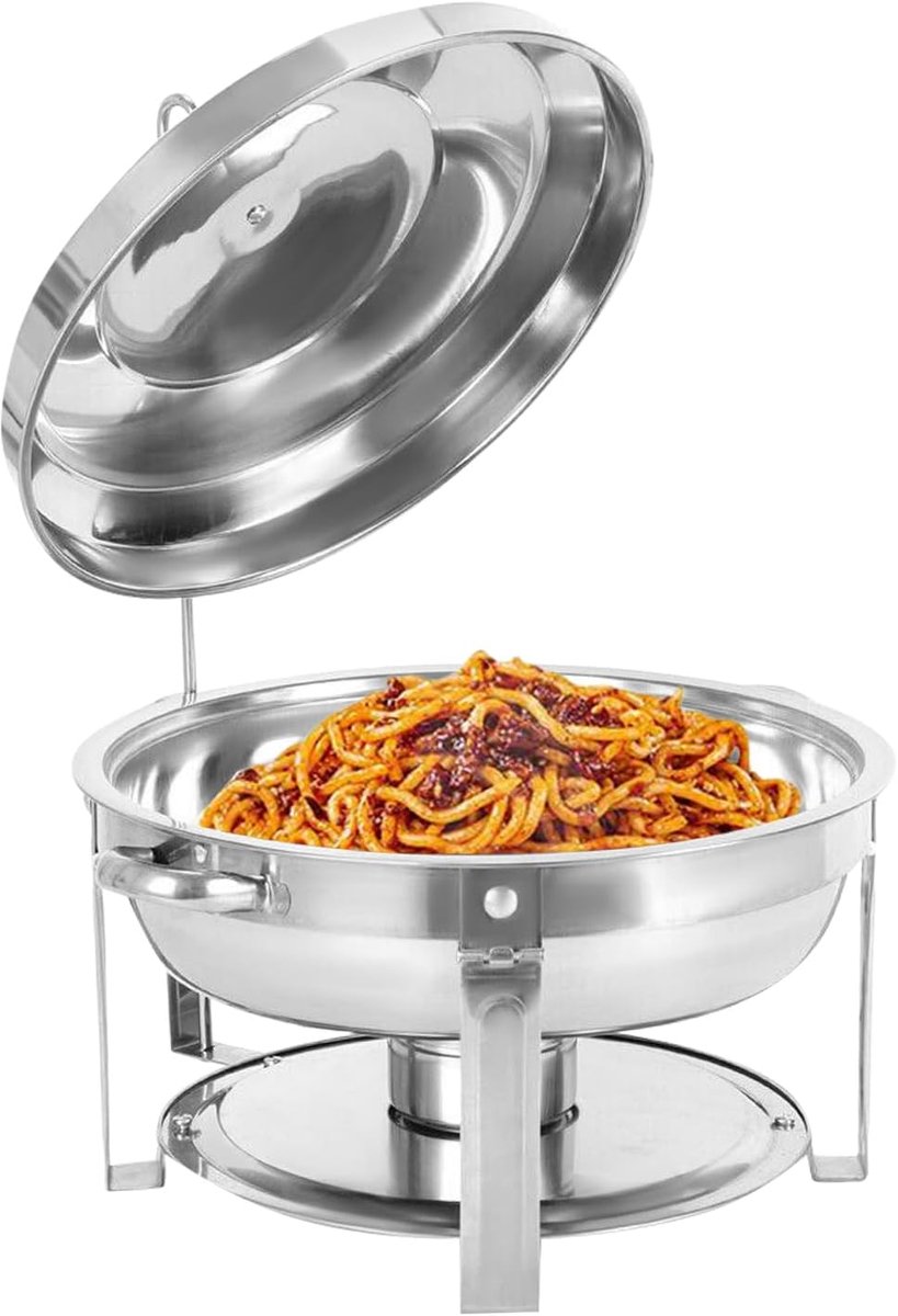 Warmhoudplaat - Voedselwarmer - Gerechten Warm Houden - Roestvrij Staal - 75 Liter - Zilver
