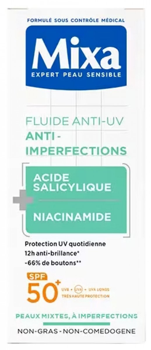Mixa Anti-UV Anti-Imperfections Fluid SPF50+ 40 ml