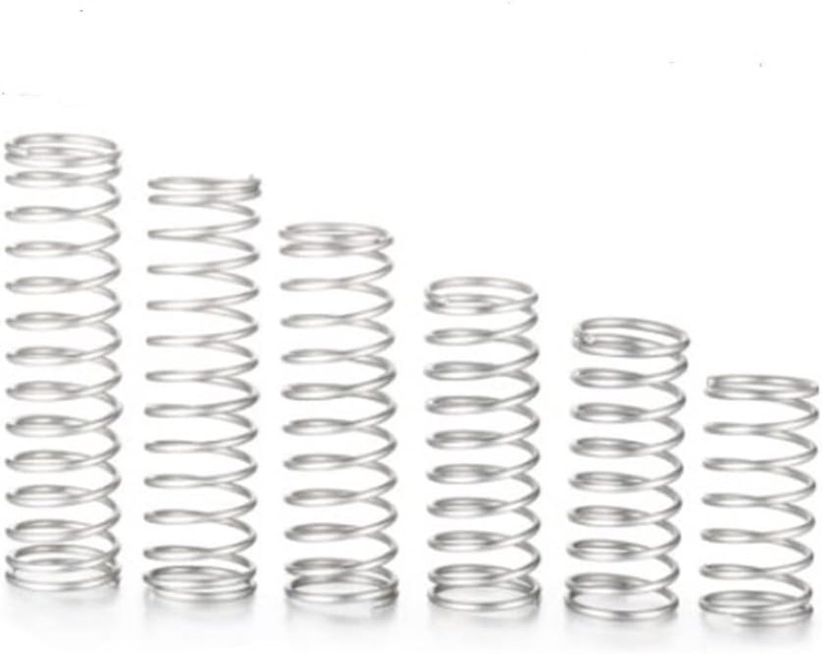 20pcs Stainless Steel Return Small Compression Tension Springs Assortment Set Kit Steel Wire Diameter=0.5mm(Size : 40mm, Color : 7MM_0.5MM)