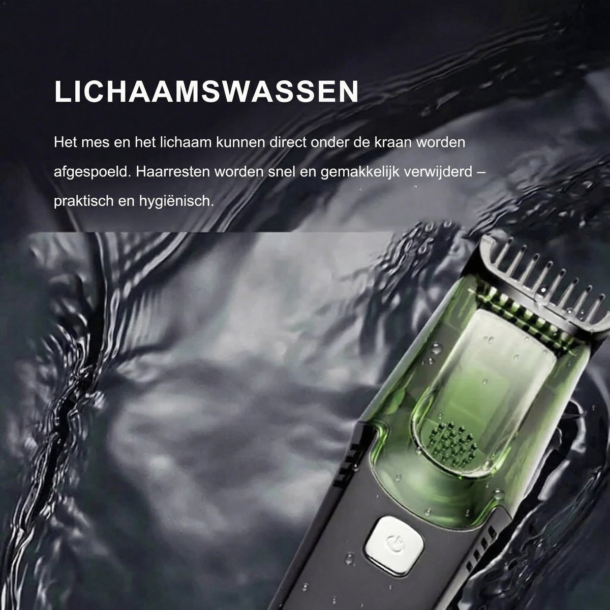 SURFOU Automatische Haarzuiger Tondeuse-Elektrische Haartrimmer met Zuigfunctie-USB Oplaadbaar Baard & Haar Knipper-Instelbare Lengte 1-20mm-IPX6 Waterdicht-Groen thumbnail 3