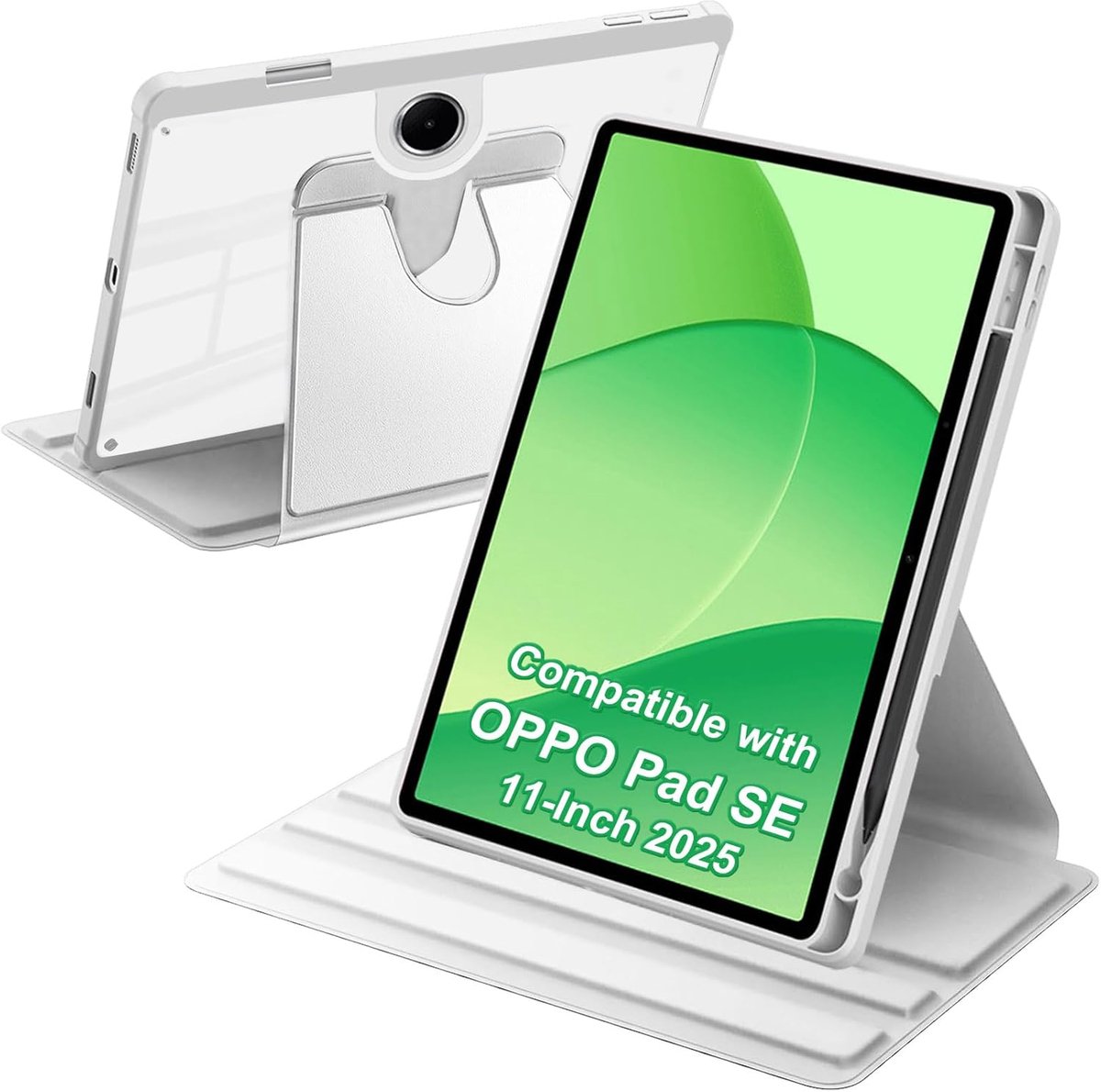 Tablethoes - Beschermhoes - Tabletbescherming - 360 Graden Standaard - 11 Inch - Zilver