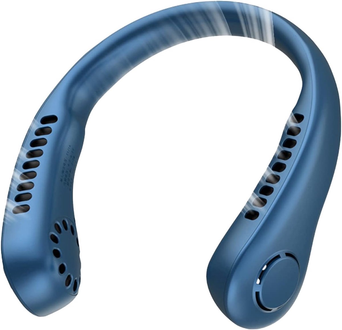 Draagbare Nekventilator - Persoonlijke Koeler - Buiten Activiteiten - Bladeloos Ontwerp - 3000mAh Batterij - Blauw