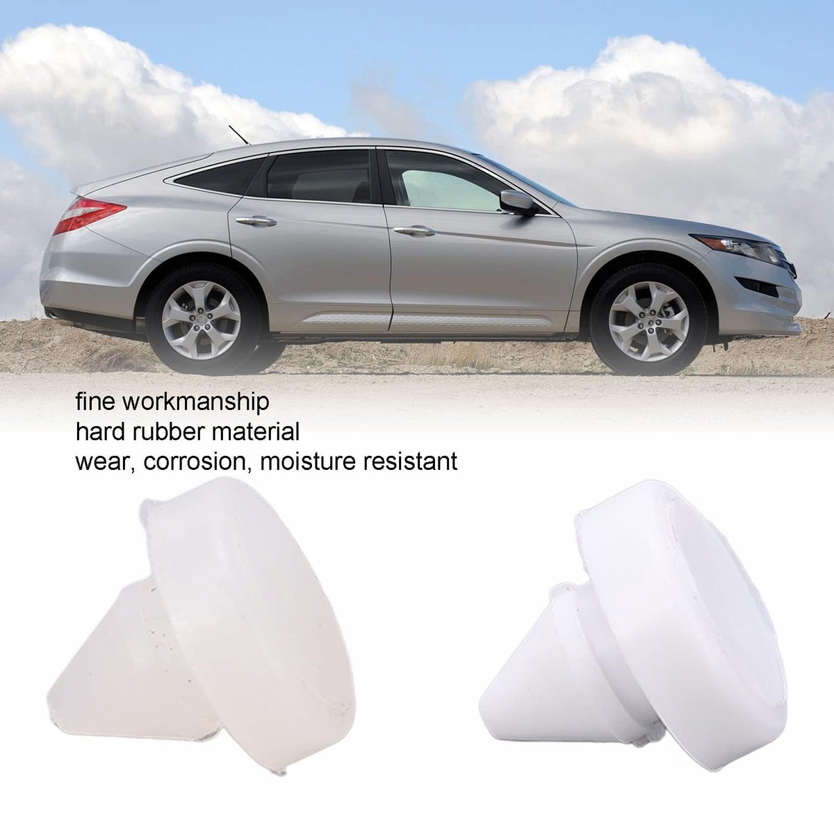 Dailygoods- Stopblokken Set van 2 - Remkoppelingspedaalstopblokken - Hard Rubber - Compatibel met Accord/CR-V/Civic - OE-nummer 46505 SA5 000 - Geschikt voor meerdere modellen - Pedaalrubber