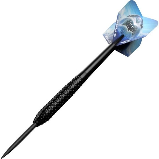 Dailygoods- Dartpijlen 90% Wolfraam - Bull's Shark Pro Black - Steeldart - Precisie - Controle - Unieke Grip - Steeldarts van Dailygoods — afbeelding 4