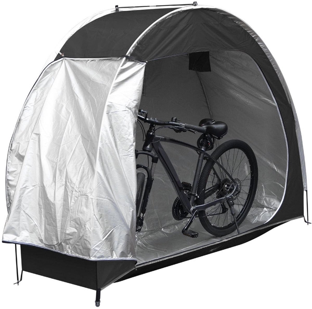 Dailygoods- Fietsopslagtent Waterdicht - Opbergtent - Fietsenstalling - Tuingereedschap - Grasmaaier - 210D Oxford-stof 195 x 163 x 80 cm - Fietstent