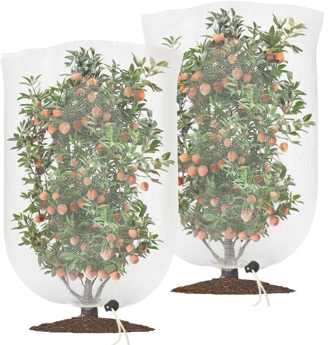 Dailygoods- Plantenbeschermingsnet 2 Stuks - Insectenwerend Net - Vogelbeschermingsnet - Groentennet - UV-bestendig - 100 x 150 cm - Groentebeschermingsnet