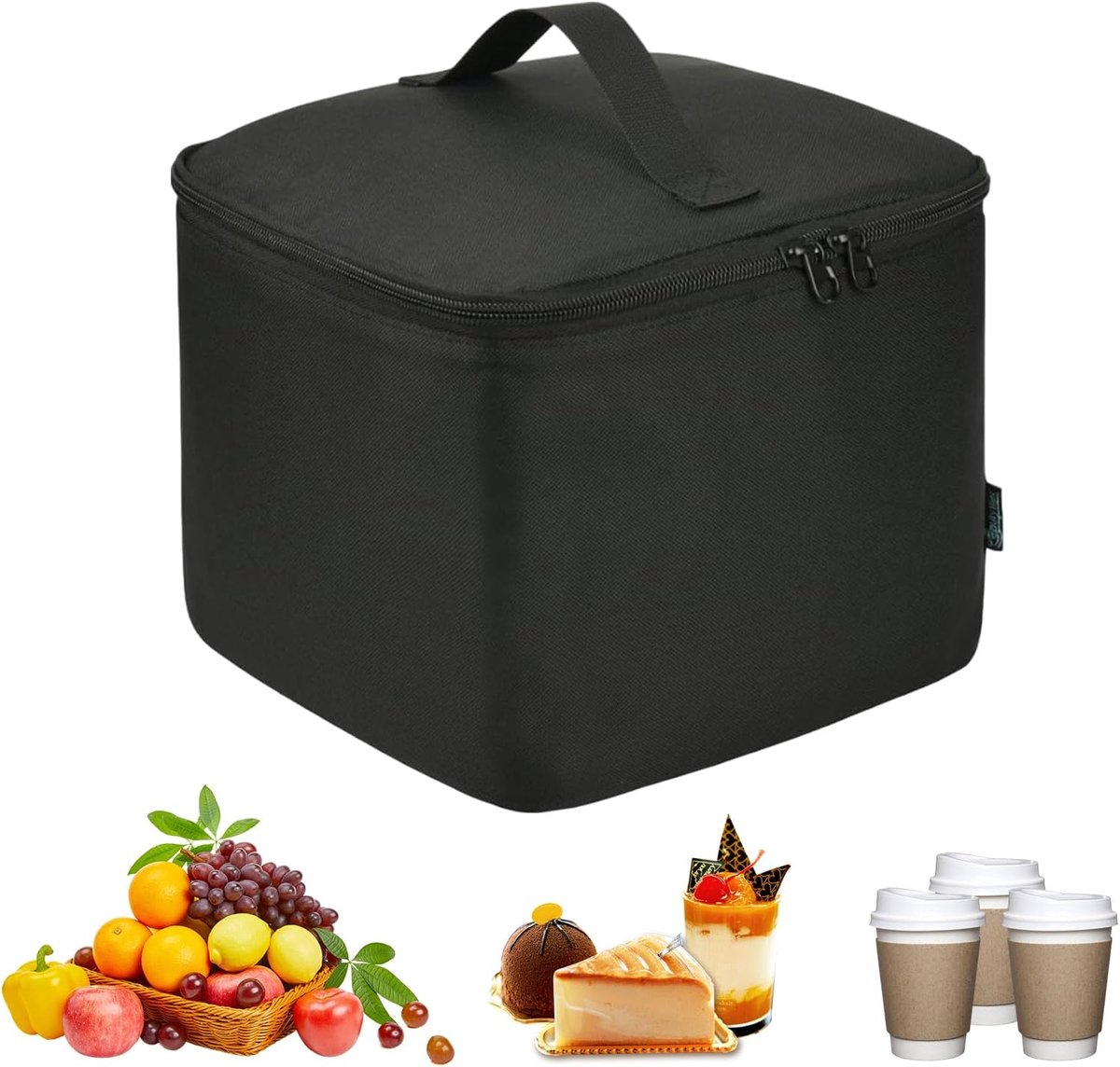 Geïsoleerde Koeltas - Lekdichte Doos - Buiten Picknick - Morsvrij Ontwerp - Grote Capaciteit - Zwart