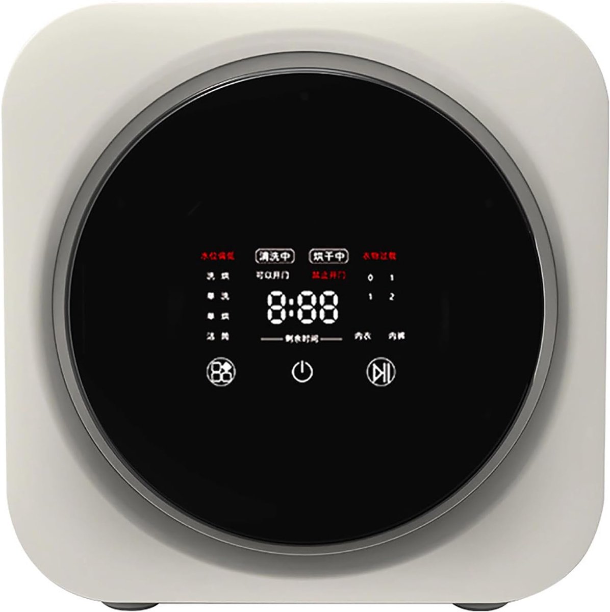 Mini Wasmachine Automatische Dryer Persoonlijk Wassen Hoge Temperatuur Reiniging 3.5 Liter Wit