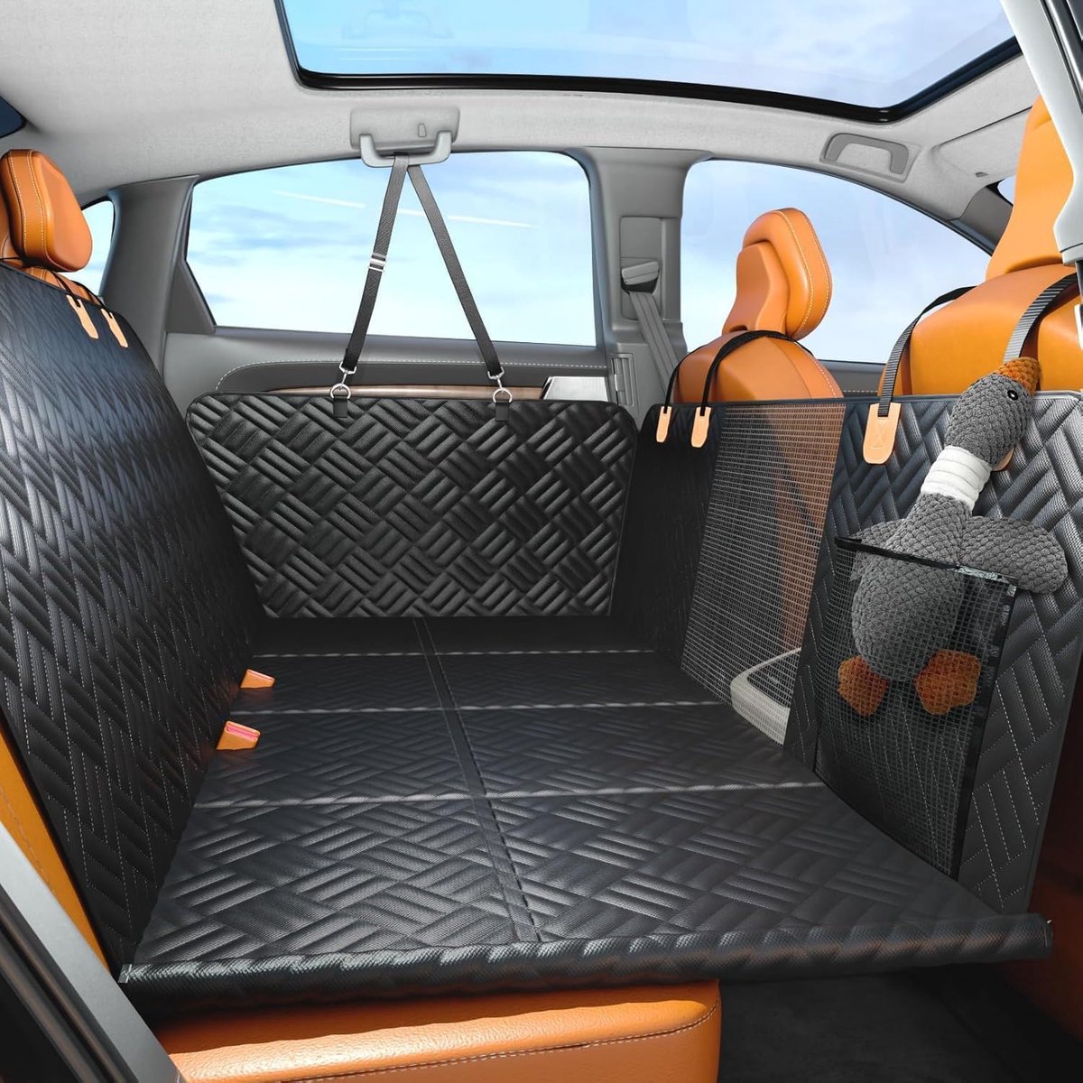 Autostoelhoes Honden - Auto Beschermhoes - Reizen met Huisdier - Waterdicht Oxford Stof - 100cm x 150cm - Zwart