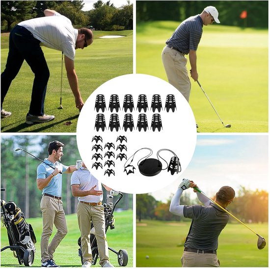 Golf Tees - Trainingsaccessoires - Golf Oefenen - Herbruikbaar en Stabiel - 1 Set - Zwart van GOLF — afbeelding 5