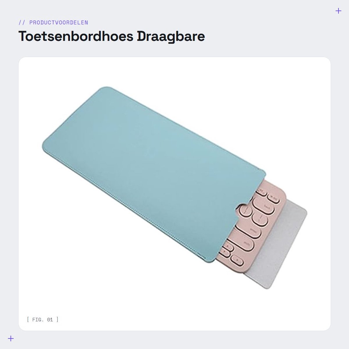 Dailygoods- Toetsenbordhoes Draagbaar - Toetsenbord Bescherming - Kunstleer - Slijtvast - Lichtgewicht - Hoogwaardige Afwerking - Toetsenbordbescherming