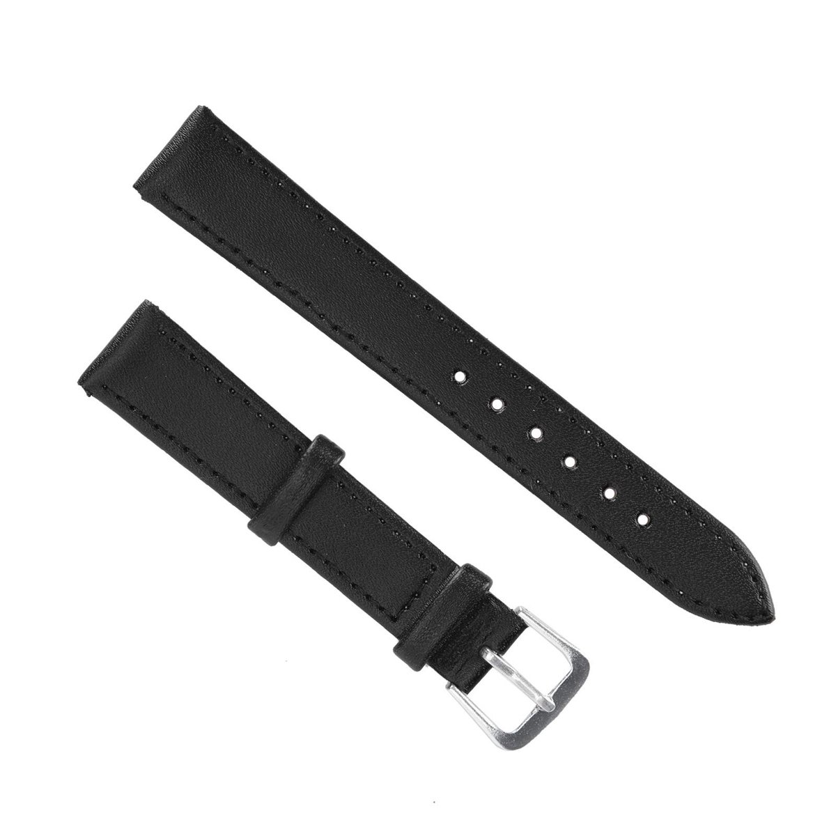 Dailygoods- Horlogebandje met Gesp - PU-leer - Universeel Vervangend - Geschikt voor Heren/Dames - 16mm - Duurzaam en Comfortabel - Horlogeband