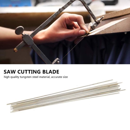 Dailygoods- Sieradenzaagblad 12st - Tungsten Staal - Spiraaltanden - Juwelierszaag - Draagbaar Gereedschap - Economisch en Duurzaam - Zaagbladen van Dailygoods — afbeelding 4