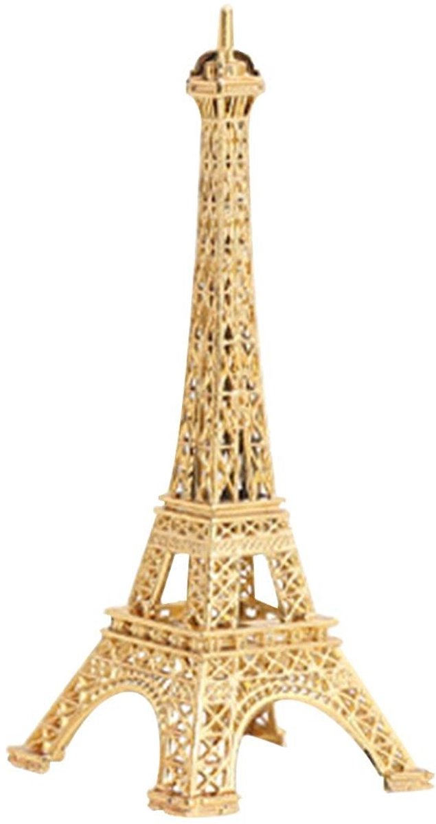 Dailygoods- Standbeeld Eiffeltoren - Metalen Beeldje - Decoratie voor Binnen - Feestdecoratie - Cadeau voor Vrienden - Realistische Replica