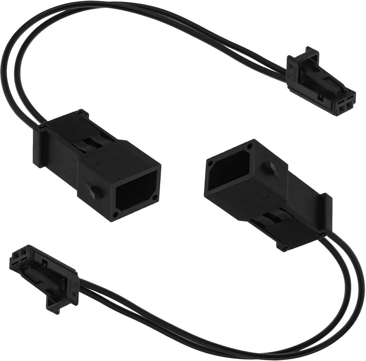 Dailygoods- Draad Harnas 2 Pin - Kabelboom Connector - Interieur Licht - Draad 15 cm - 0,5 mm² - Kunststof/Metaal