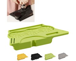 Dailygoods - Tampermat grijs, espresso koffie tampingmat, 24cm koffie tamper mat, voedselveilige siliconen tamping corner coffee koffiemachine-accessoires voor zeefhouder koffiestamper koffieborstel