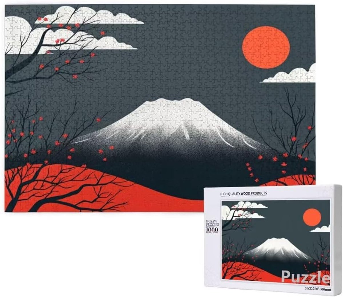 Legpuzzel 3000 stukjes - Volwassen puzzel - Ontspanning en plezier - Uniek gesneden stukjes - 122 x 81 cm - Kunstpatroon