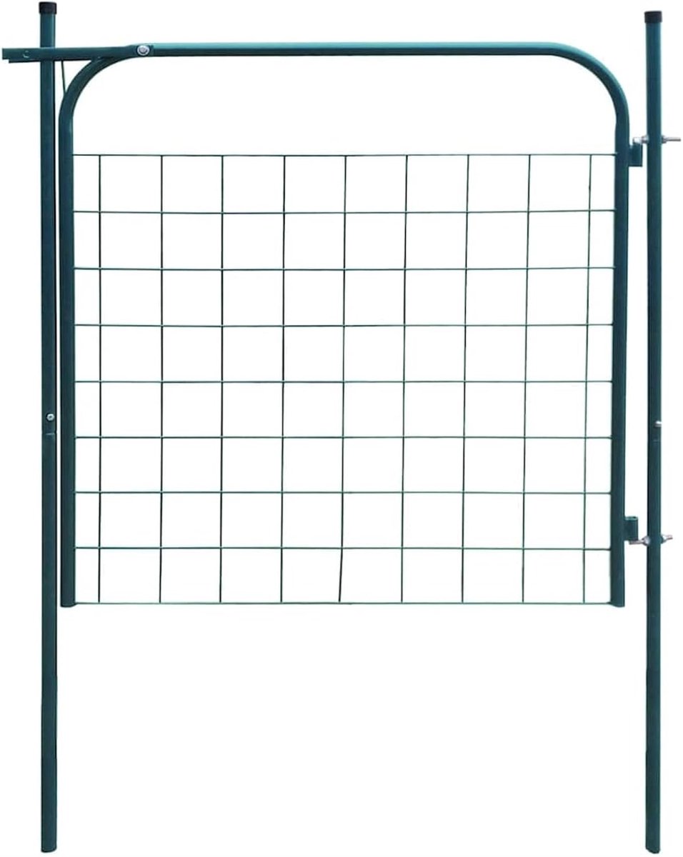 Tuinpoort - Hekwerk - Tuin Afscheiden - Verzinkt Staal - 100 x 100 cm - Groen
