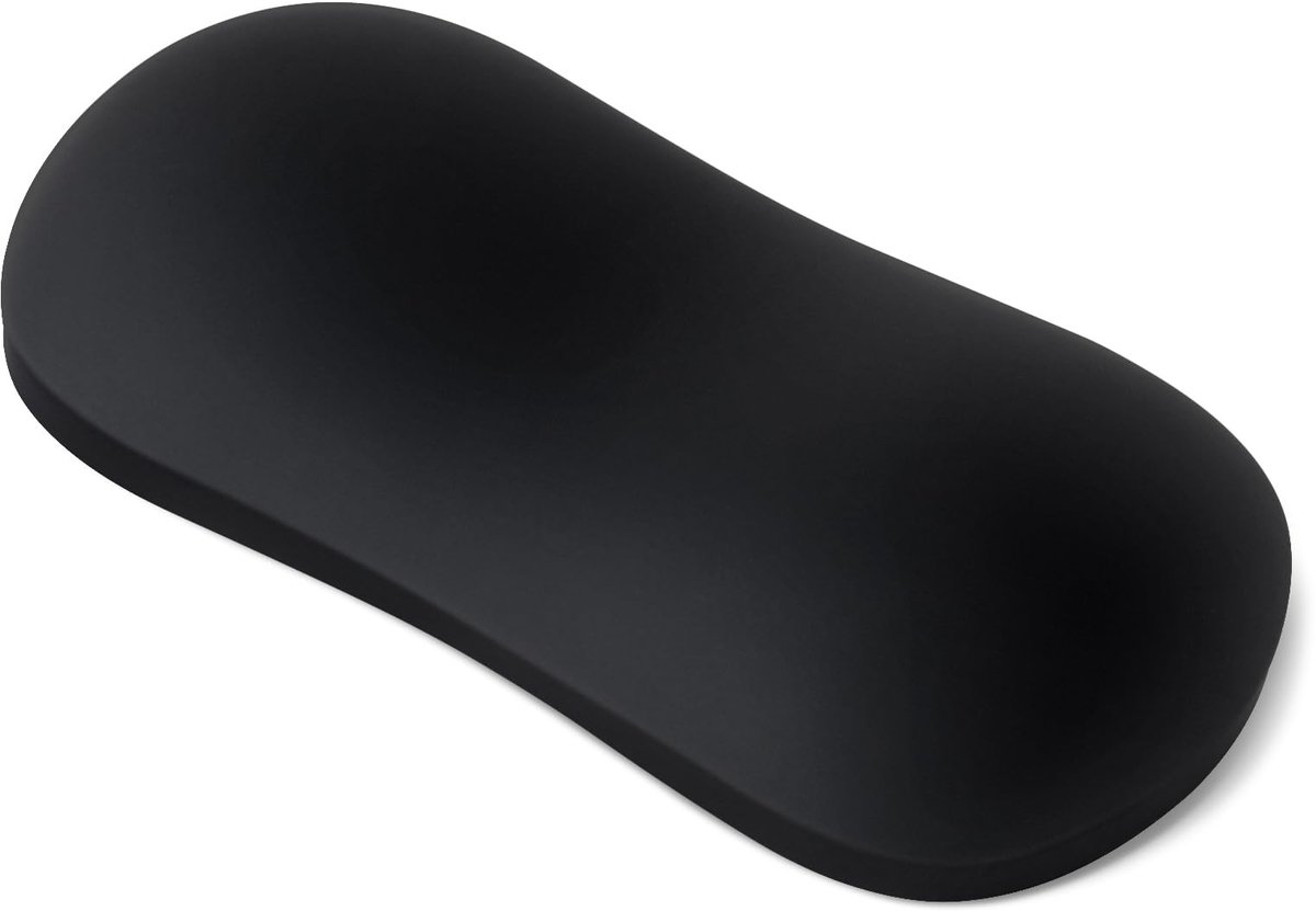 Dailygoods- Polssteun ergonomisch luchtkussen - Muismat met polssteun - Toetsenbord polssteun - Gaming pijnverlichting - Zwart - 13x6 cm