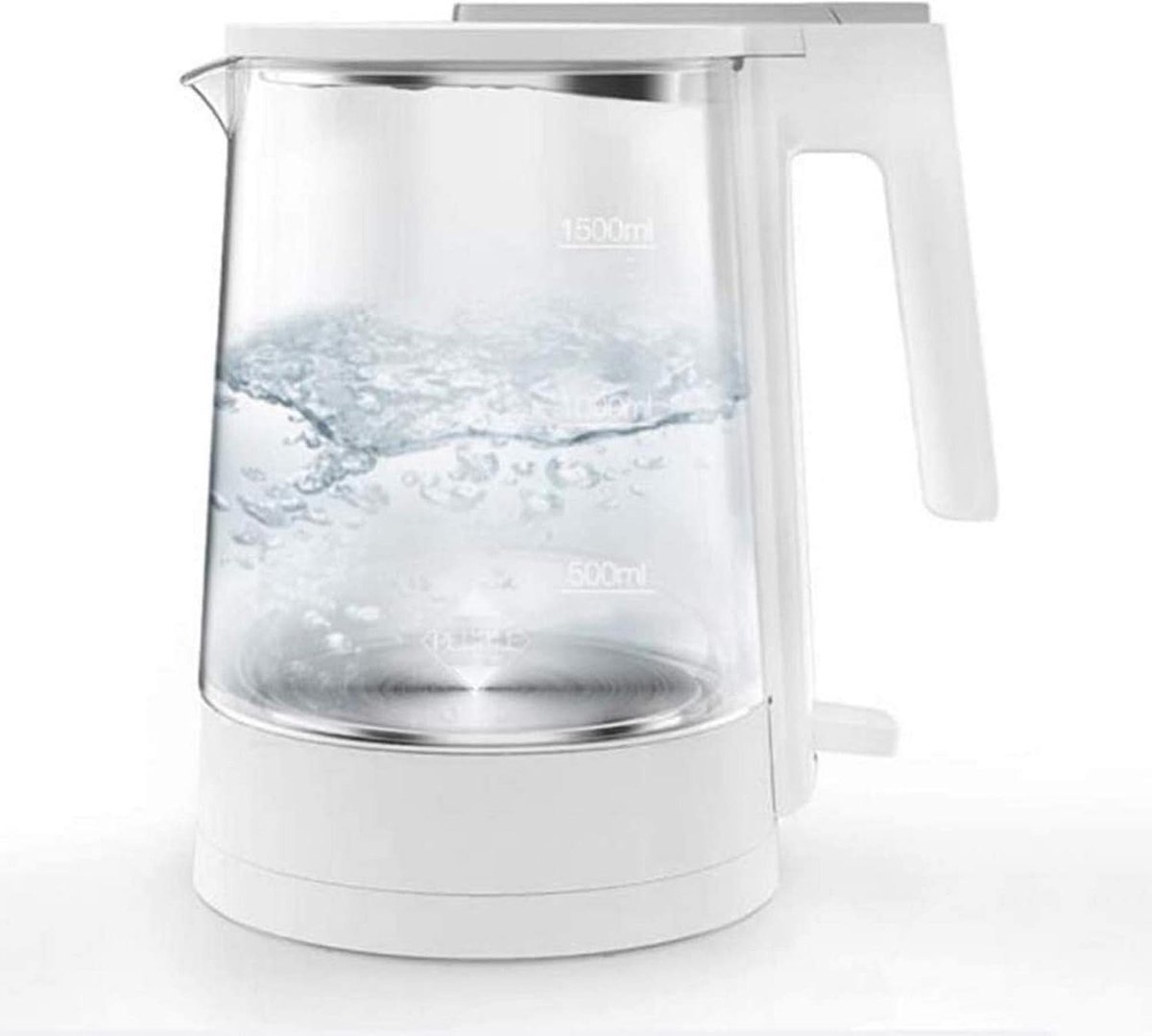 Glazen Waterkoker Elektrische Waterkoker Snel Water Koken Droogkookbeveiliging 1.5 Liter Transparant