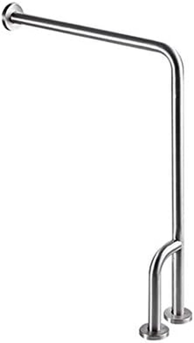 Badkamer Handgreep - Veiligheidsbeugel Douche - Ondersteuning bij Balans - Ergonomisch Ontwerp - 60x70 cm - Zilver