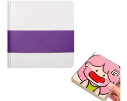 Dailygoods - Vordpe Vierkant aquarel schetsboek, 8 x 8 cm, 300 g katoen aquarelpapier, 28 vellen, 56 pagina's, aquarelboek, aquarelboek, aquarelboek, voor inkt, acryl, gouache