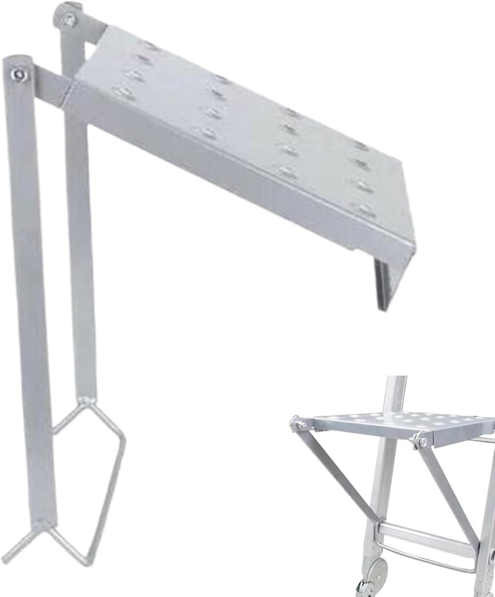 Ladder Platforms - Werkplatforms - Veilig Werken - Verstelbaar Antislip - 31 cm Breed - Zilver