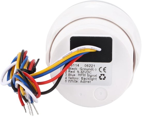 Snelheidsmeter - Toerenteller - Voertuig Meten - Waterdicht IP67 - 52 mm - Zwart — afbeelding 3