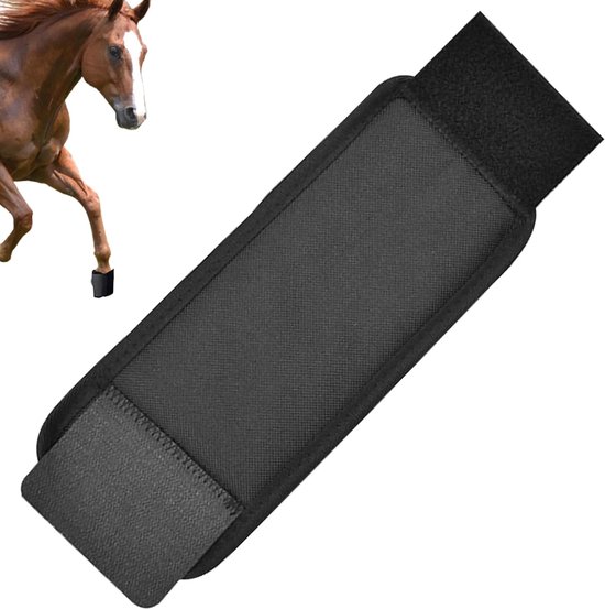 Paardenlaarzen - Beenbescherming Klomp - Paardensport Training - Schokabsorberende Technologie - 20 x 13 x 3 cm - Zwart Paardenlaarzen - Beenbescherming Klomp - Paardensport Training - Schokabsorberende Technologie - 20 x 13 x 3 cm - Zwart
