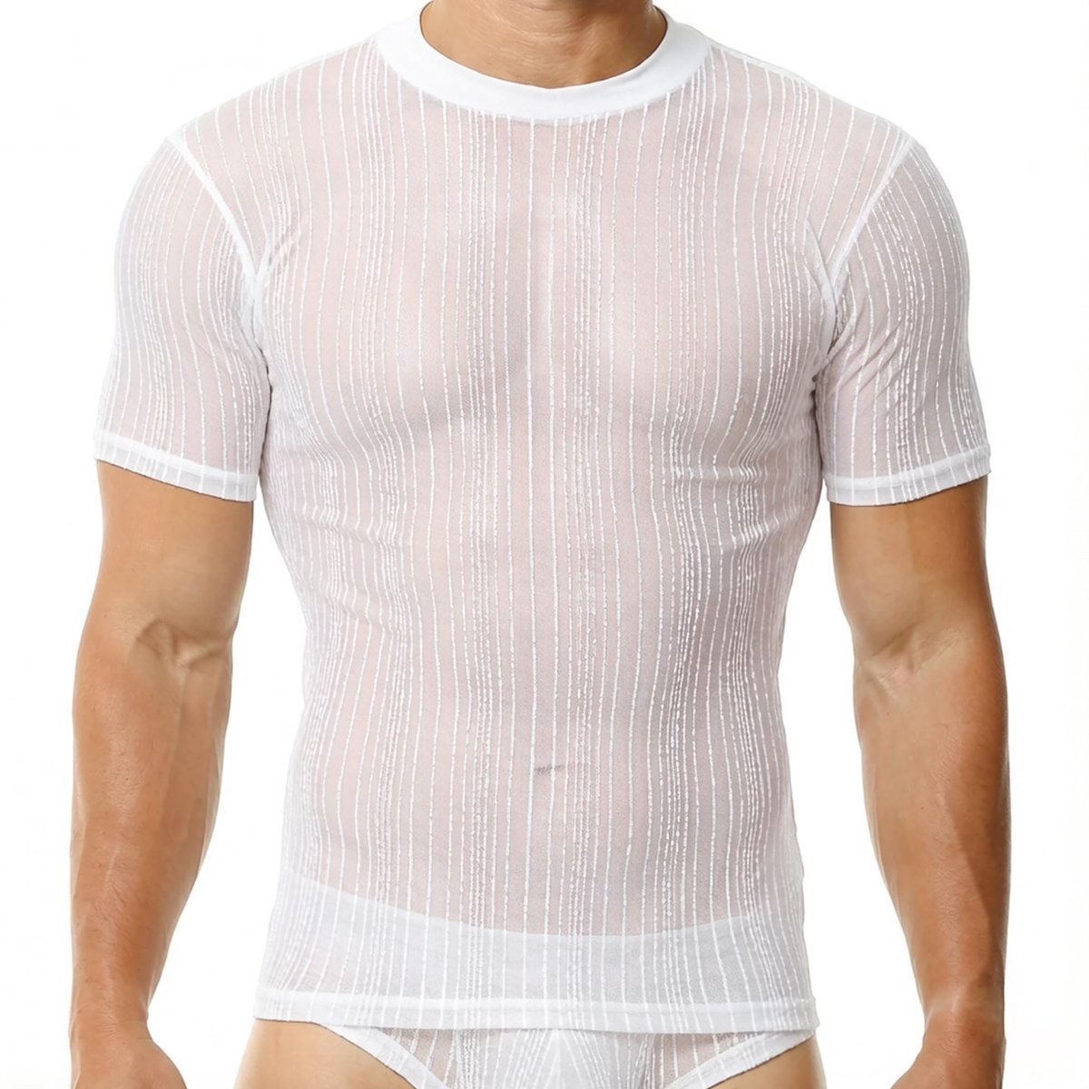 Dailygoods- Ondergoed Sexy Mouwloos Vest - Tanktop - Mesh Ondershirt - Nachtkleding - Ademend - Lichtgewicht Microvezel - Nethemd