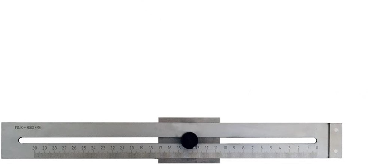 Afschrijfliniaal RVS - Meetlat Tekenliniaal - Precisie Tekenen - Roestvrij Staal - 20 cm - Zilver