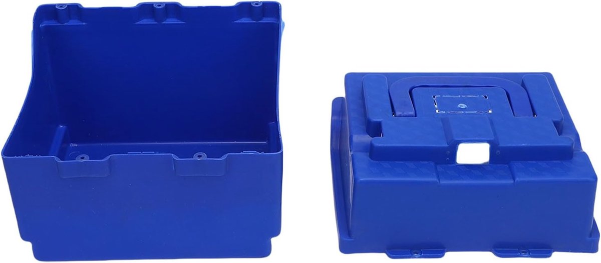 Accubak - Batterijhouder - Go Kart Onderdelen - Met Handvat - 200x160x145mm - Zwart