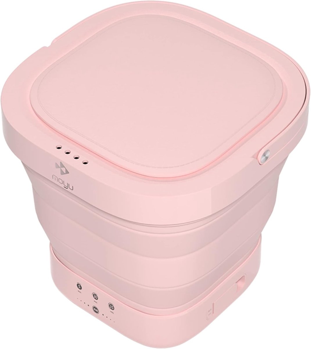 Opvouwbare Wasmachine Mini Wasmachine Kleine Wasjes Ruimtebesparend Ontwerp 9 Liter Roze