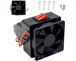Draagbare autoverwarming - Ruit ontdooier - Veilig Zicht - Stille werking - 10x10x11 cm - Zwart
