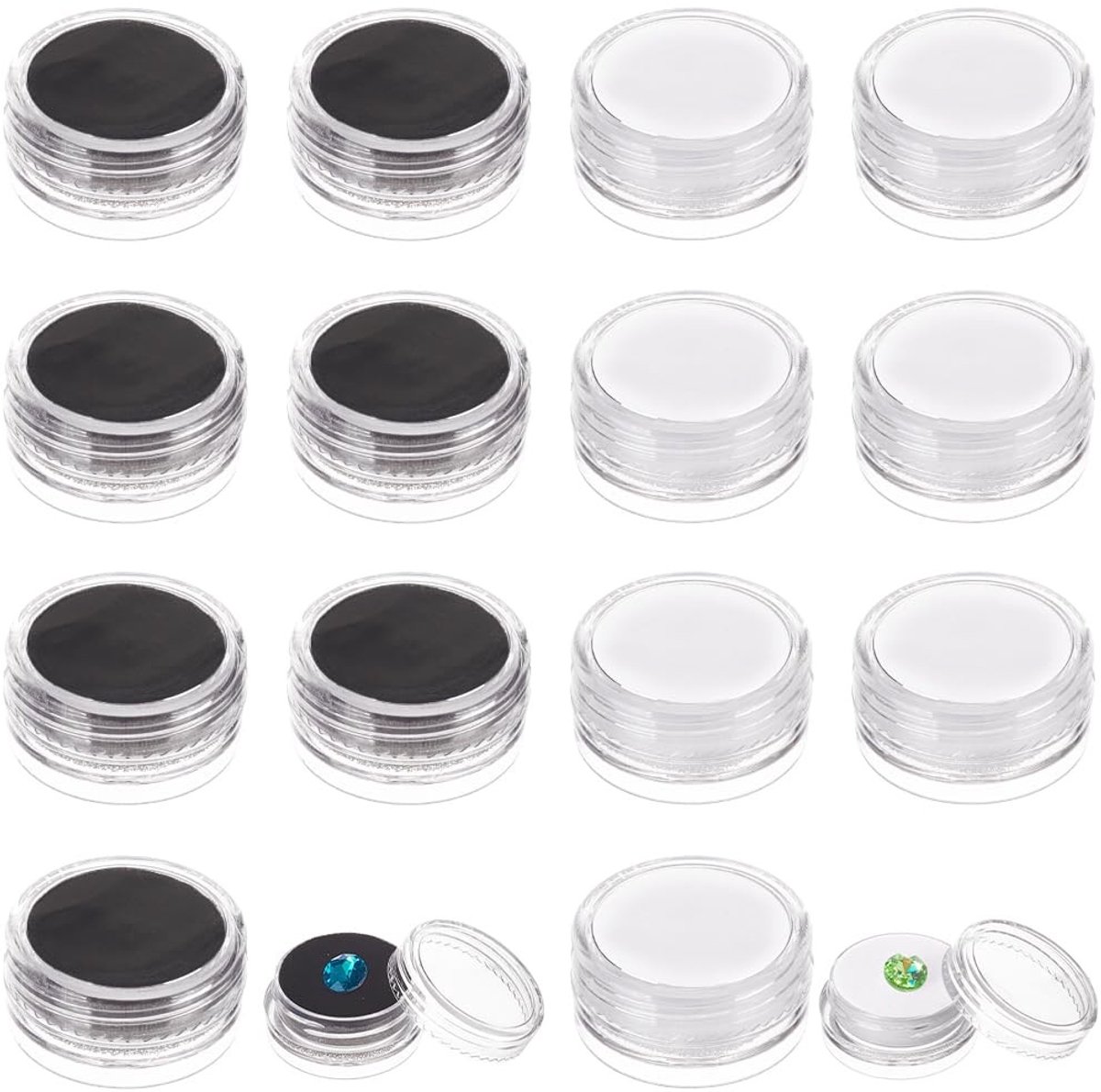 Dailygoods- Sieradenbox 20 Stuks - Opbergdoos met Deksel - Transparante Opbergdoos - Klein - Stevig - Voor Sieraden en Verzamelobjecten